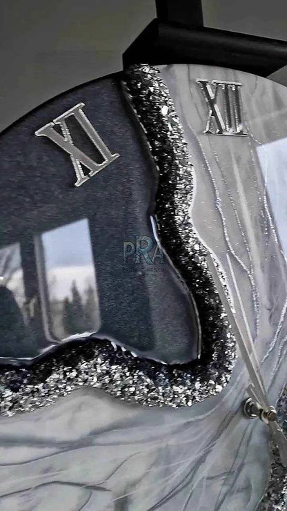 Resin Breeze Artisanal Resin Wall Clock - Pacific Resin Art