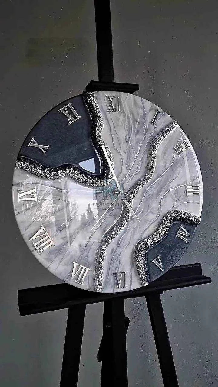 Resin Breeze Artisanal Resin Wall Clock - Pacific Resin Art