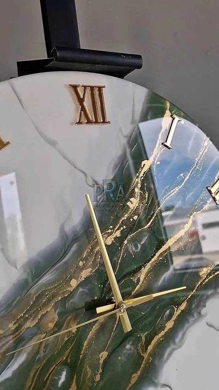 Artisan Time Luxury Resin Wall Clock | Modern Home Decor - Pacific Resin Art