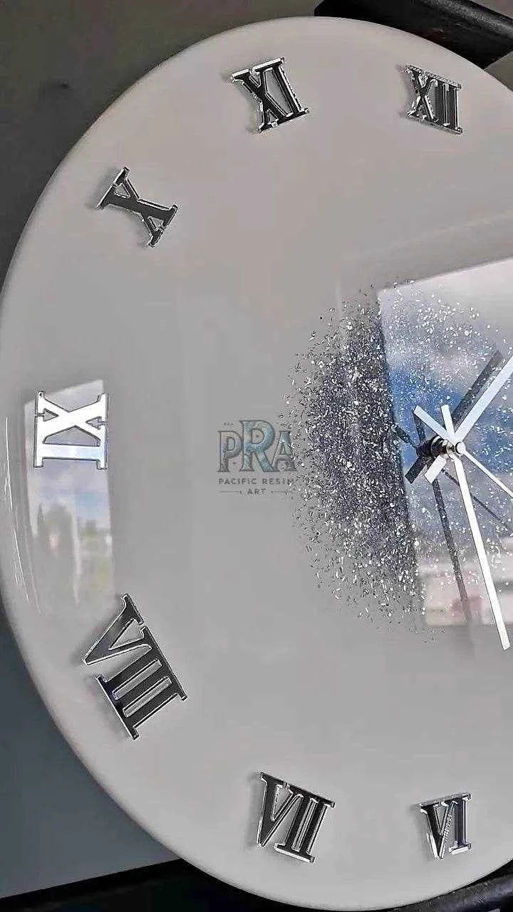 Echoes of Time Resin Wall Clock - Pacific Resin Art