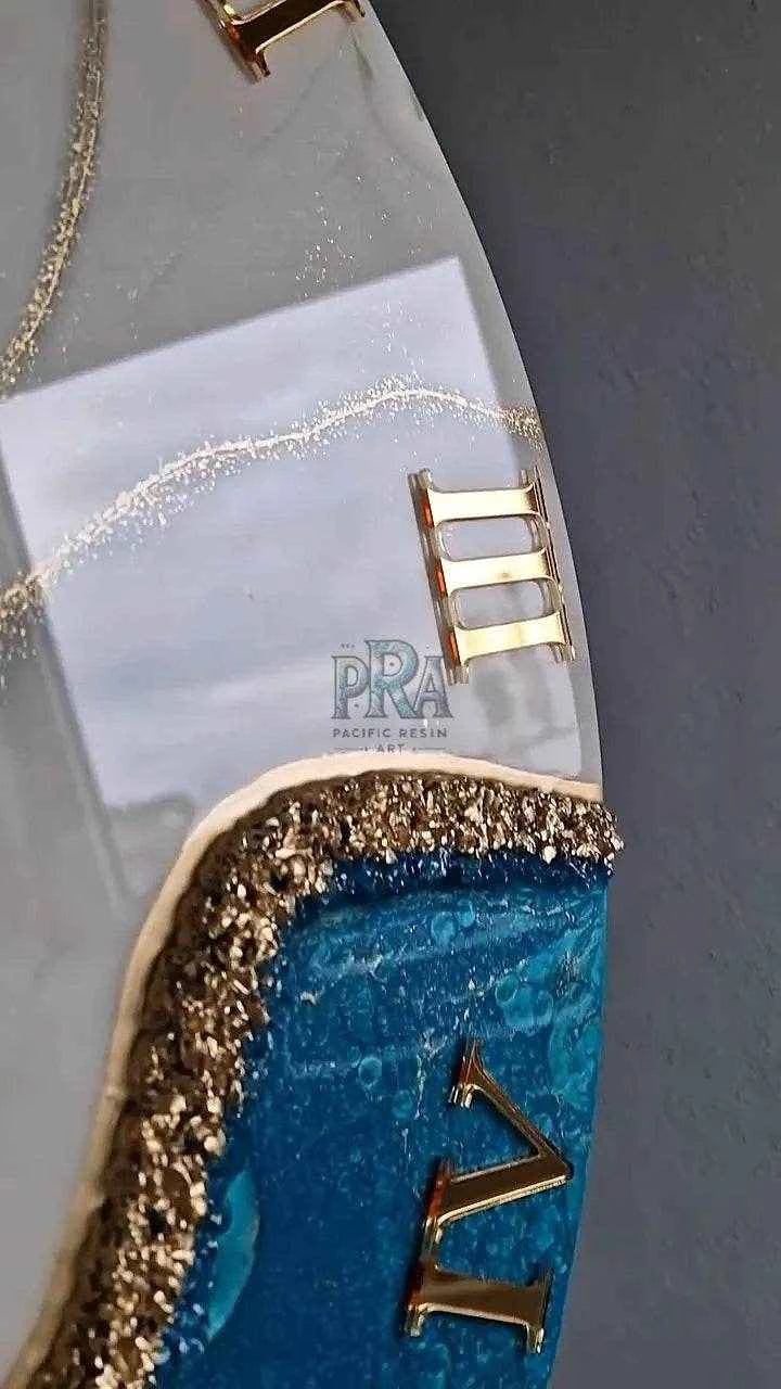 Resin Pulse Artisanal Resin Wall Clock - Pacific Resin Art
