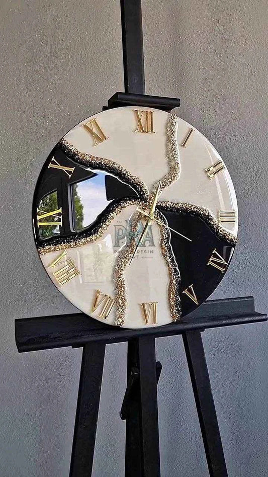 Horizons Elegant Resin Wall Clock - Pacific Resin Art