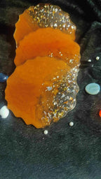 Orange Epoxy Resin art coasters | Premium Epoxy Coasters for trays - Pacific Resin Art