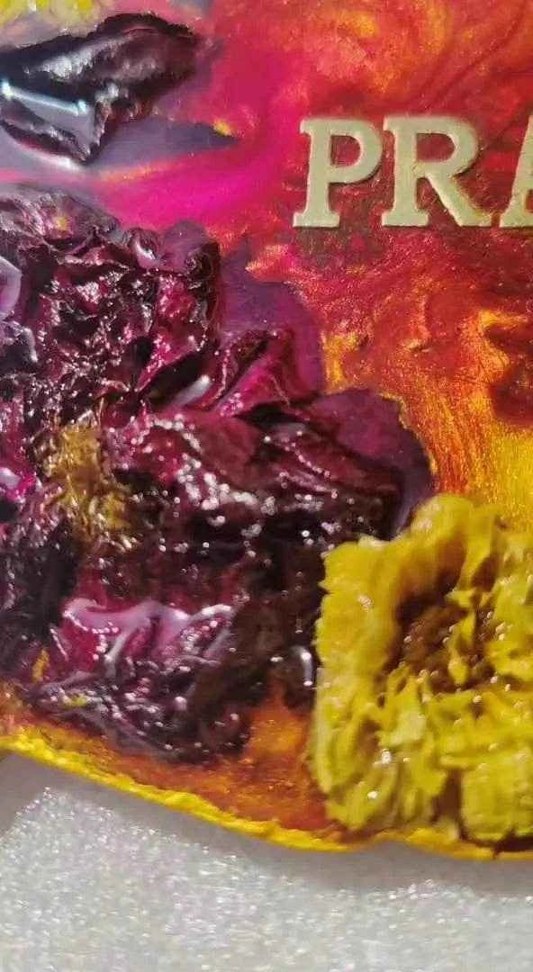 Red Rose Epoxy Resin Varmala preservation | Resin wedding flower & vermala preservation - Pacific Resin Art