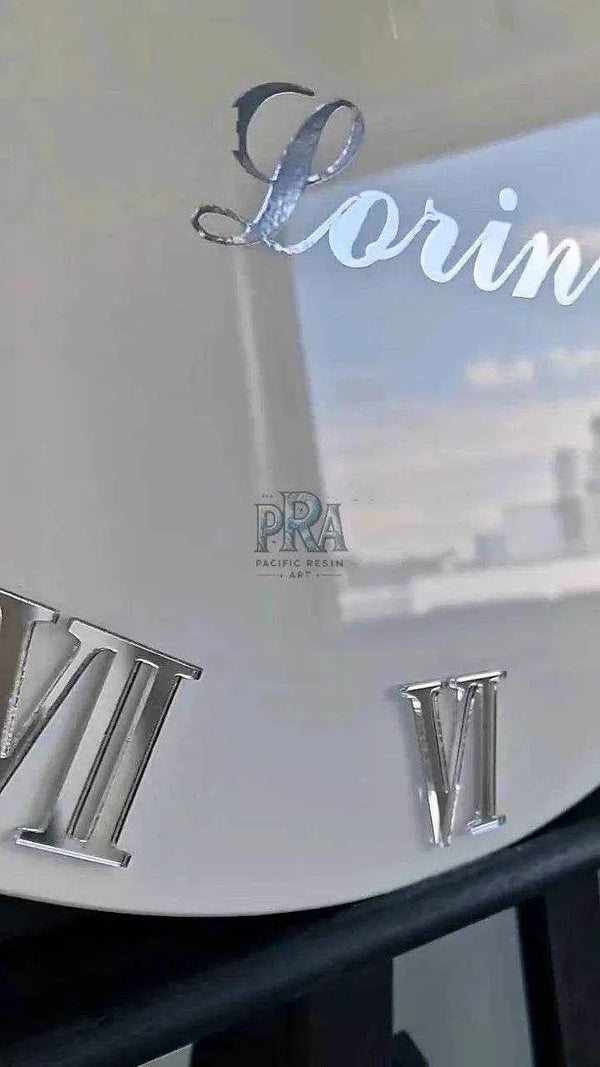 DreamWave Artisanal Resin Wall Clock