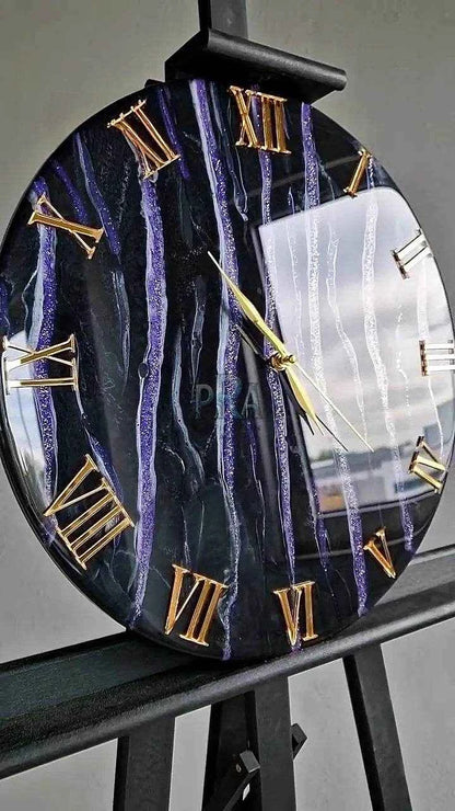 AuroraTick Luxury Resin Wall clock - Pacific Resin Art