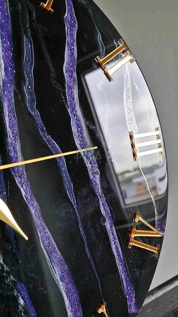 AuroraTick Luxury Resin Wall clock - Pacific Resin Art