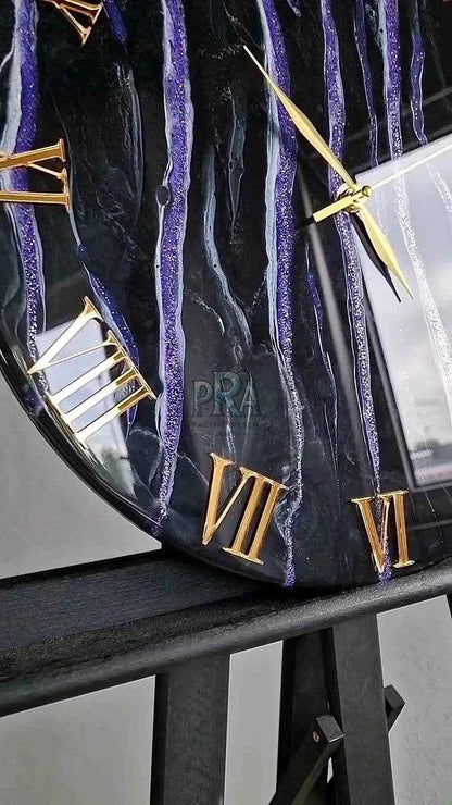 AuroraTick Luxury Resin Wall clock - Pacific Resin Art