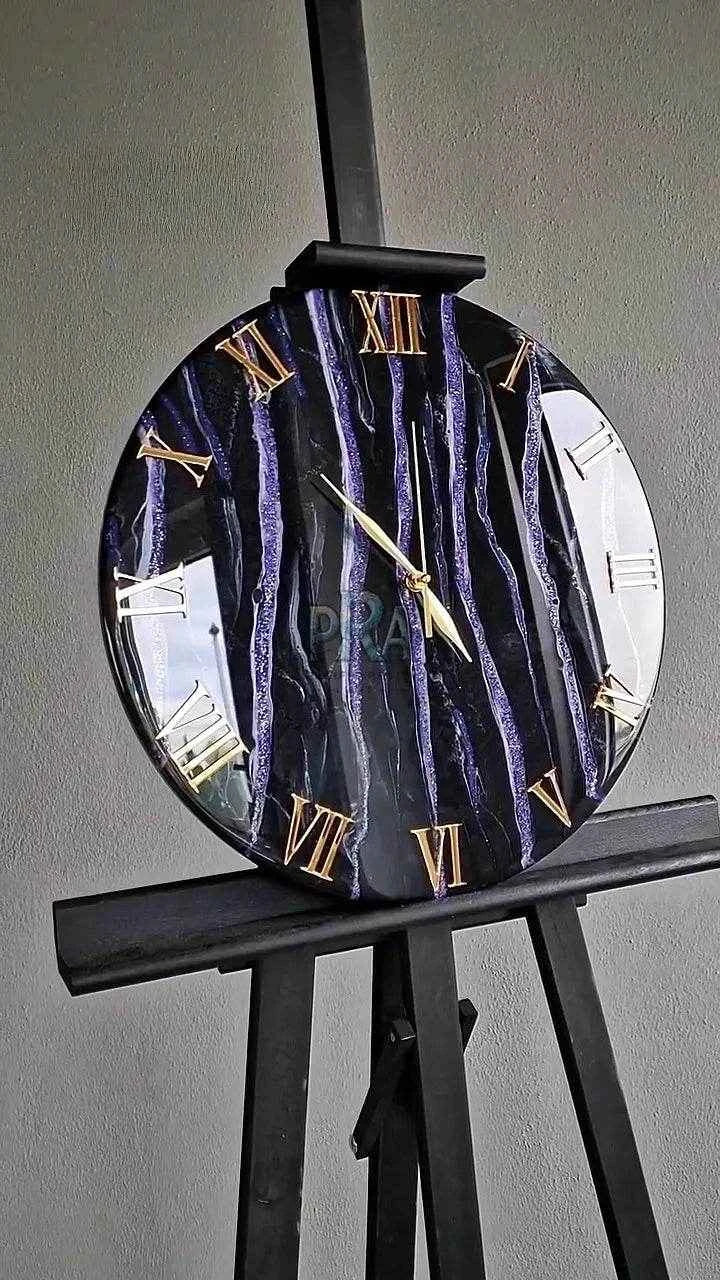 AuroraTick Luxury Resin Wall clock - Pacific Resin Art