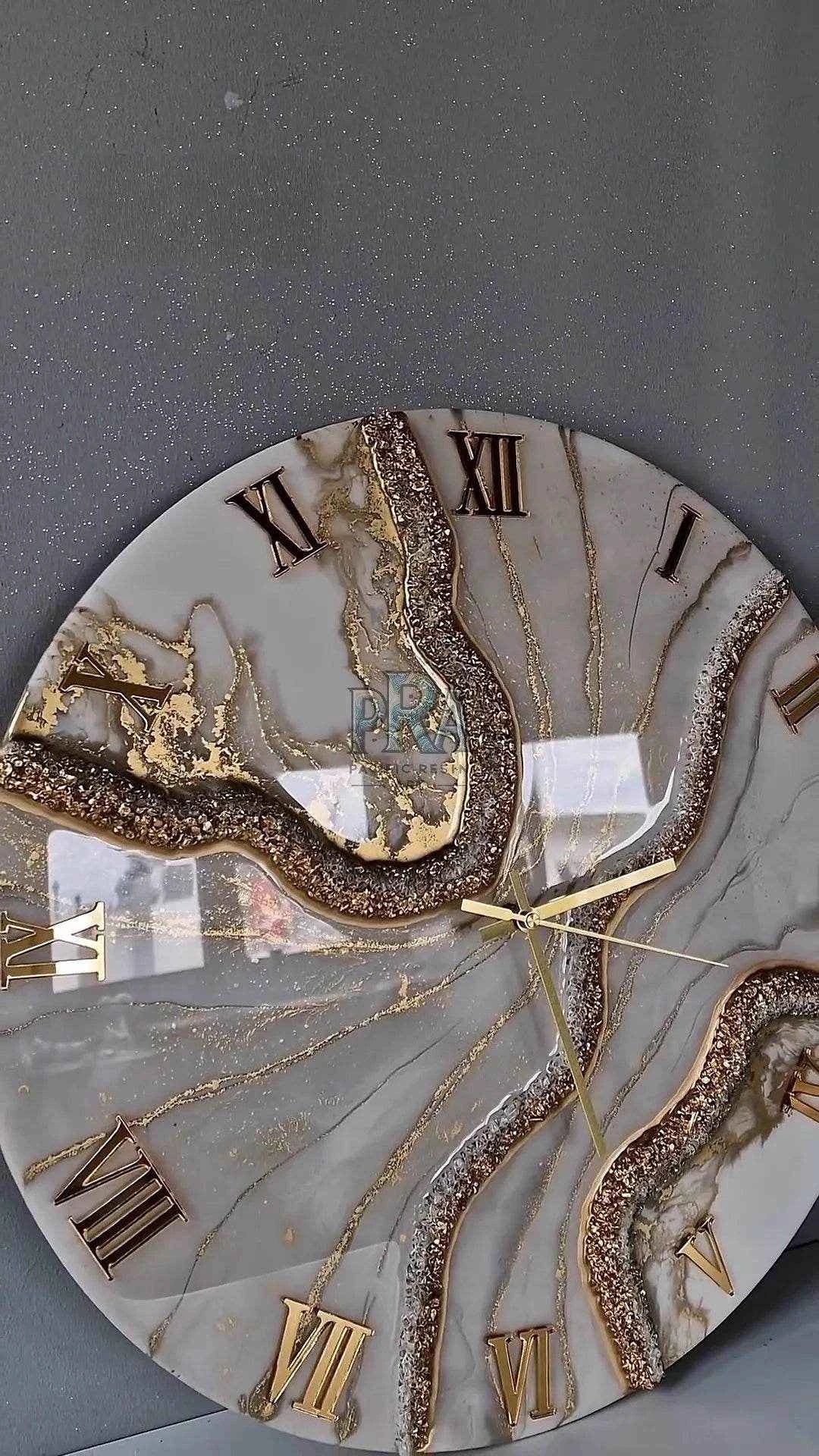 Whirlpool Hours Resin Wall clock - Pacific Resin Art