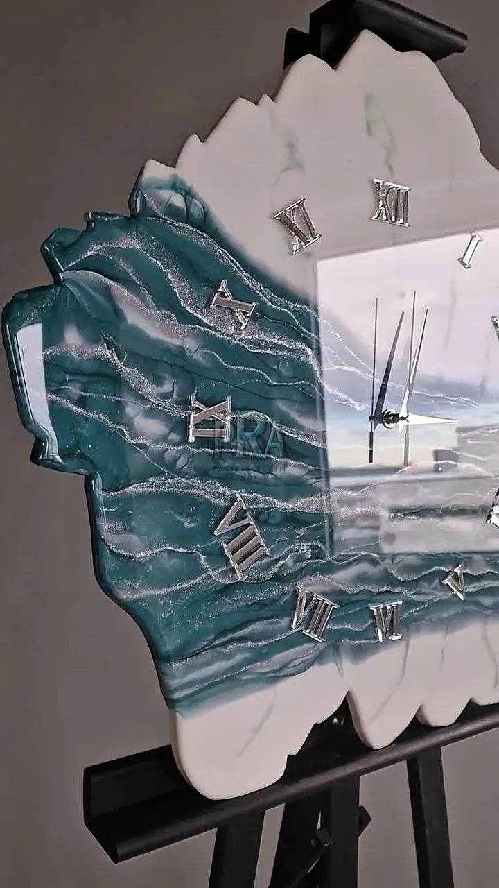 Fluidity Timepiece Resin wall clock | Unique Home Decor - Pacific Resin Art