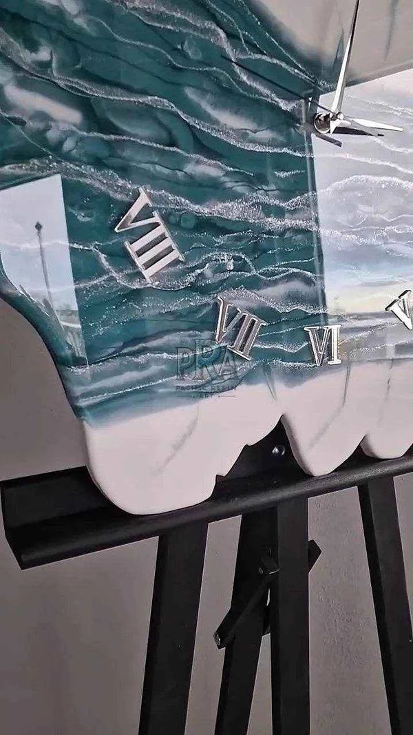 Fluidity Timepiece Resin wall clock | Unique Home Decor