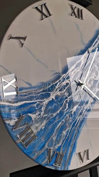 Luminous Tide Resin Wall Clock - Pacific Resin Art