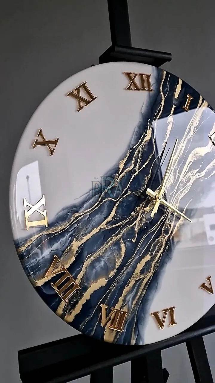 Fleeting Hour Resin Wall Clock - Pacific Resin Art