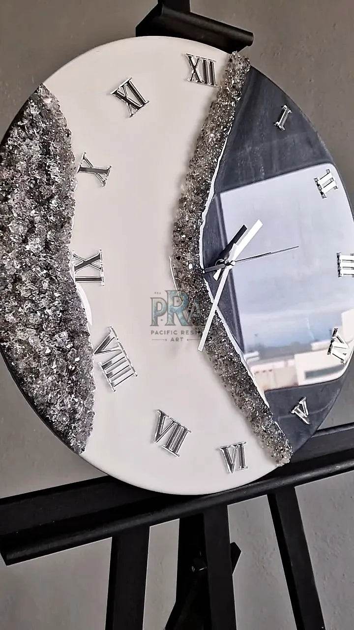 Cosmic Flow Resin Wall Clock - Pacific Resin Art