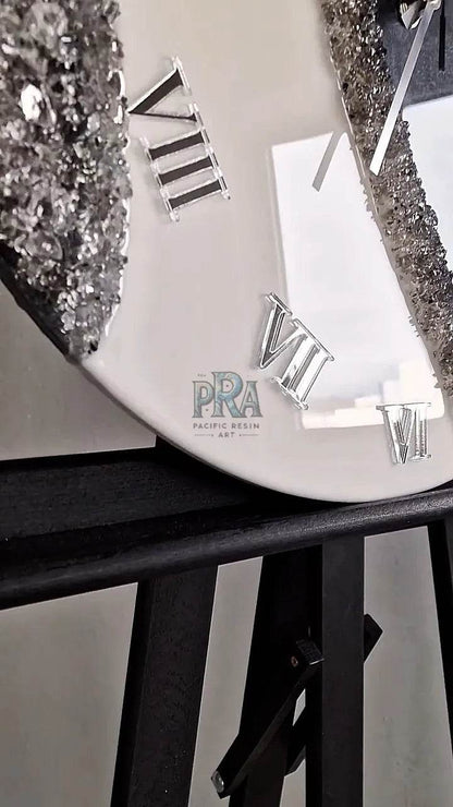 Cosmic Flow Resin Wall Clock - Pacific Resin Art