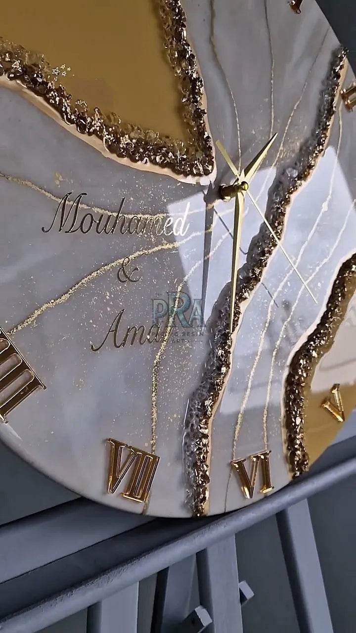 Zenith Resin Wall Clock For Home Decor - Pacific Resin Art