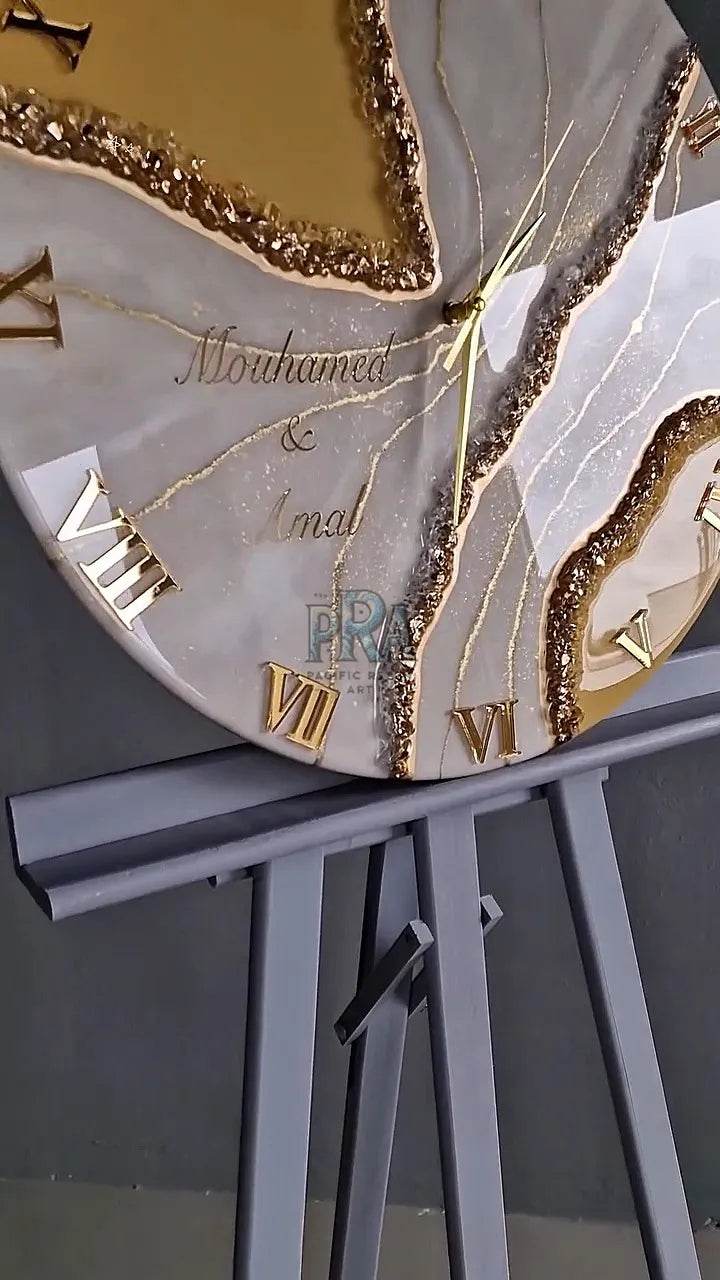 Zenith Resin Wall Clock For Home Decor - Pacific Resin Art