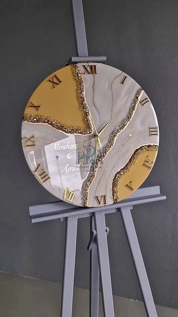 Zenith Resin Wall Clock For Home Decor - Pacific Resin Art
