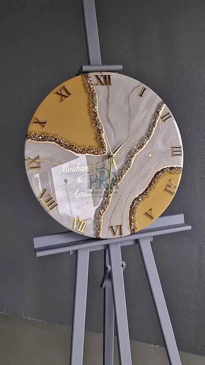 Zenith Resin Wall Clock For Home Decor - Pacific Resin Art