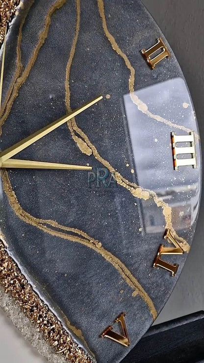 PrismHaven Resin Wall Clock | Modern Wall Clokc - Pacific Resin Art