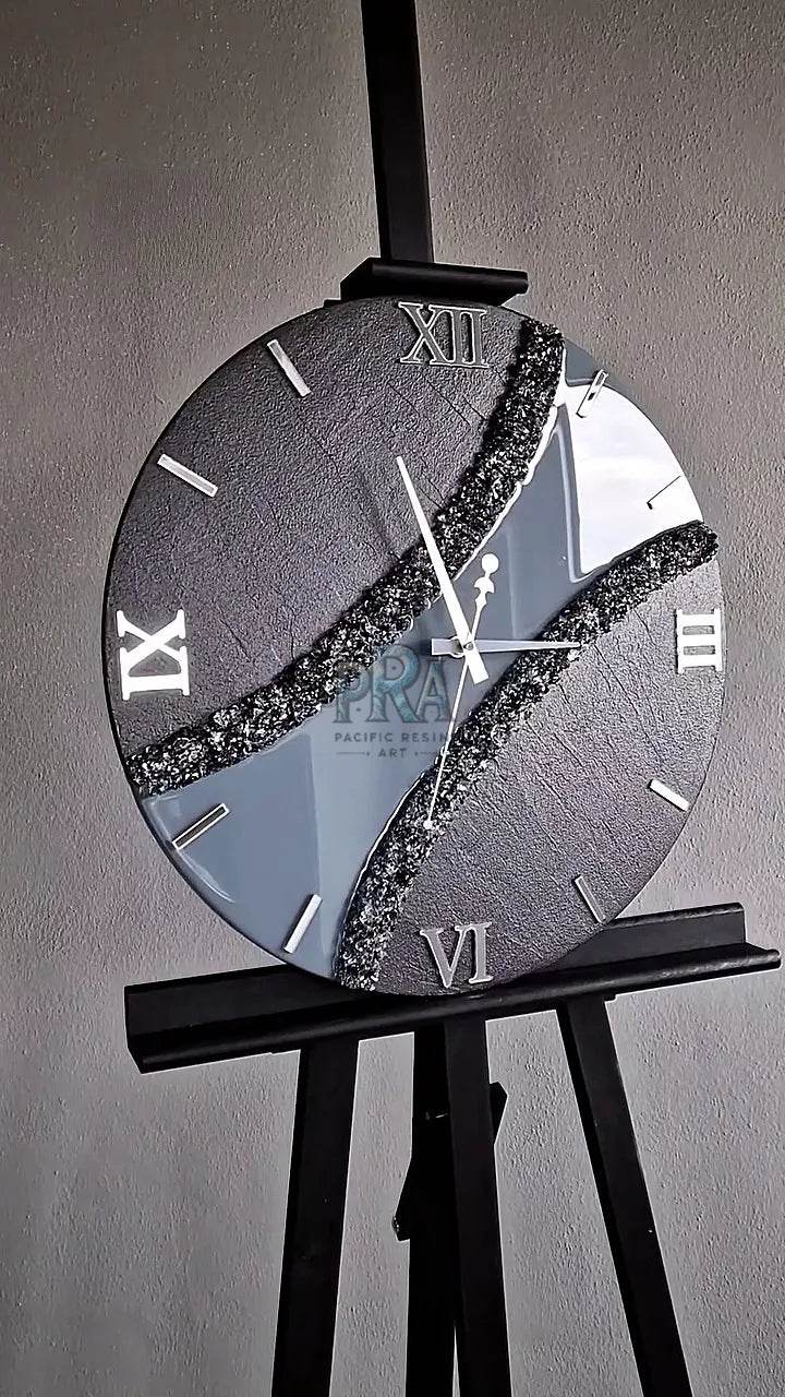 SereneSeconds Premium Resin Wall Clock - Pacific Resin Art