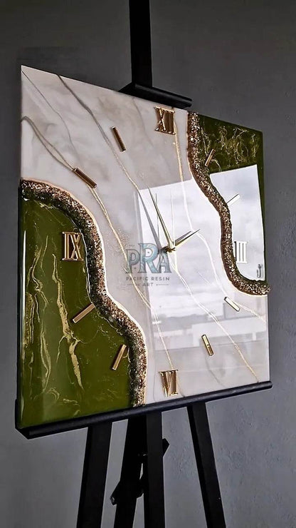 Infinite Ripple Resin Wall Clock - Pacific Resin Art