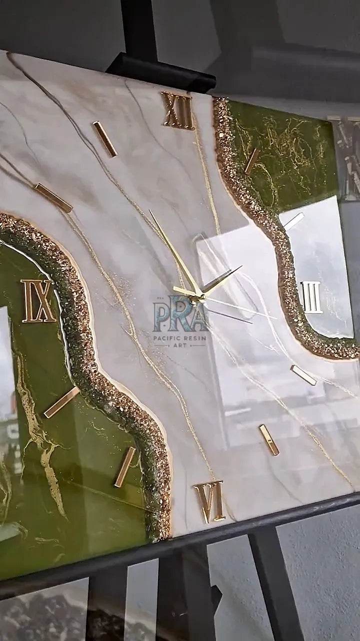 Infinite Ripple Resin Wall Clock - Pacific Resin Art