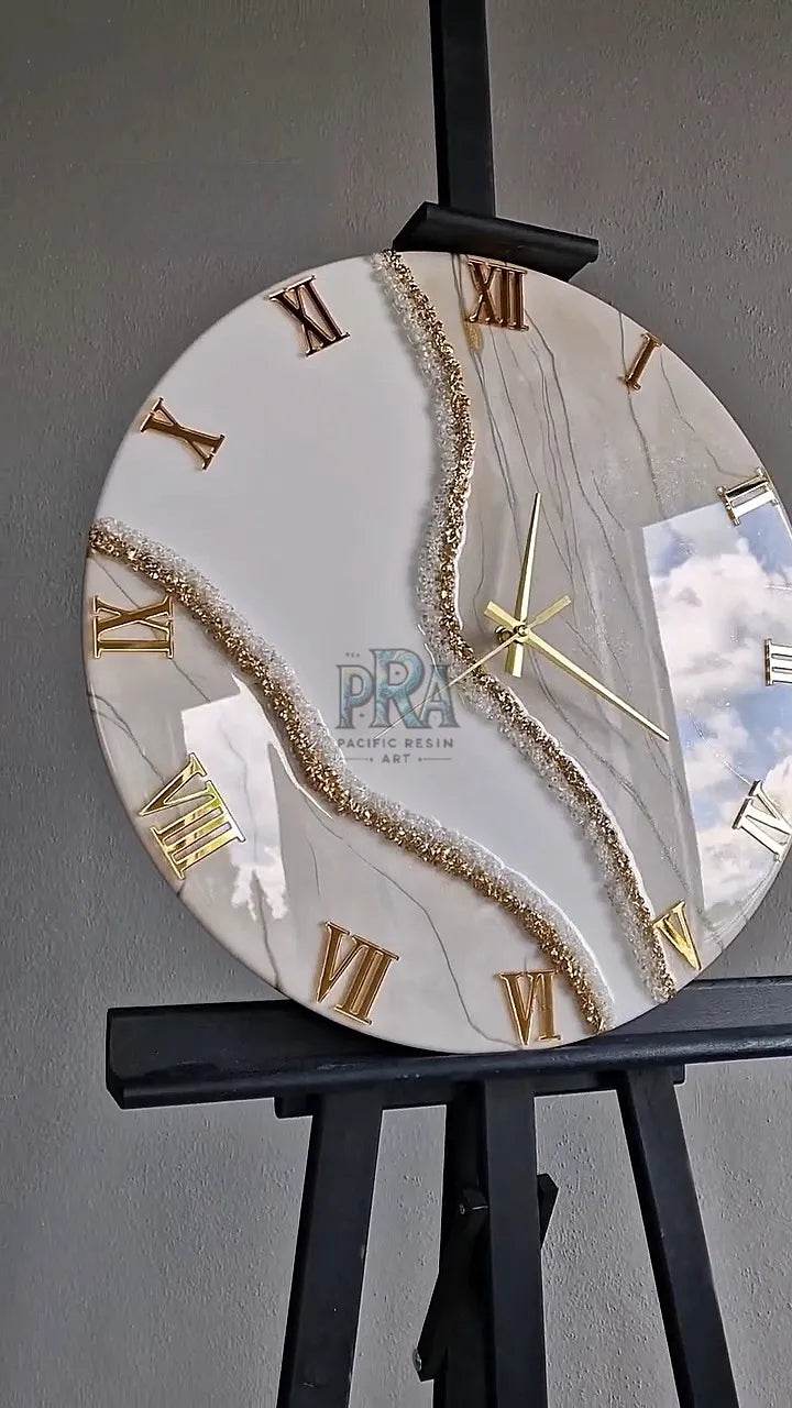 WhirlwindTime Resin Wall Clock - Pacific Resin Art