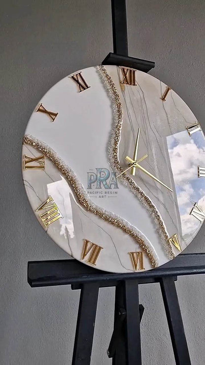 WhirlwindTime Resin Wall Clock - Pacific Resin Art