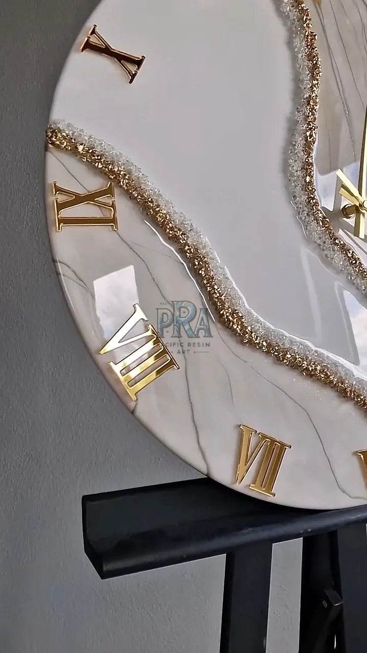 WhirlwindTime Resin Wall Clock - Pacific Resin Art