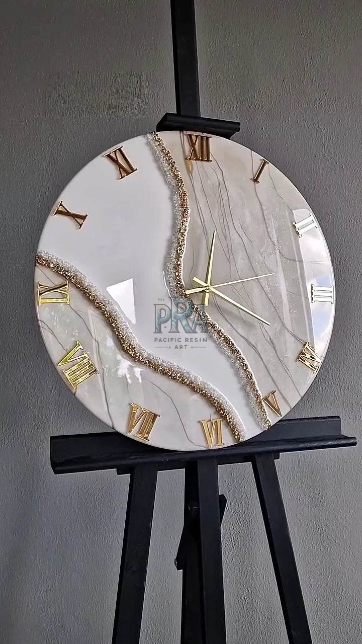 WhirlwindTime Resin Wall Clock - Pacific Resin Art