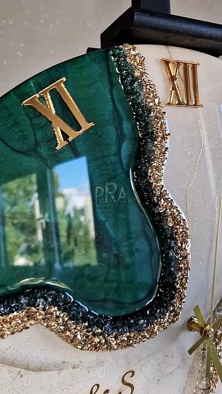 Lucid Moment Resin Wall Clock - Pacific Resin Art