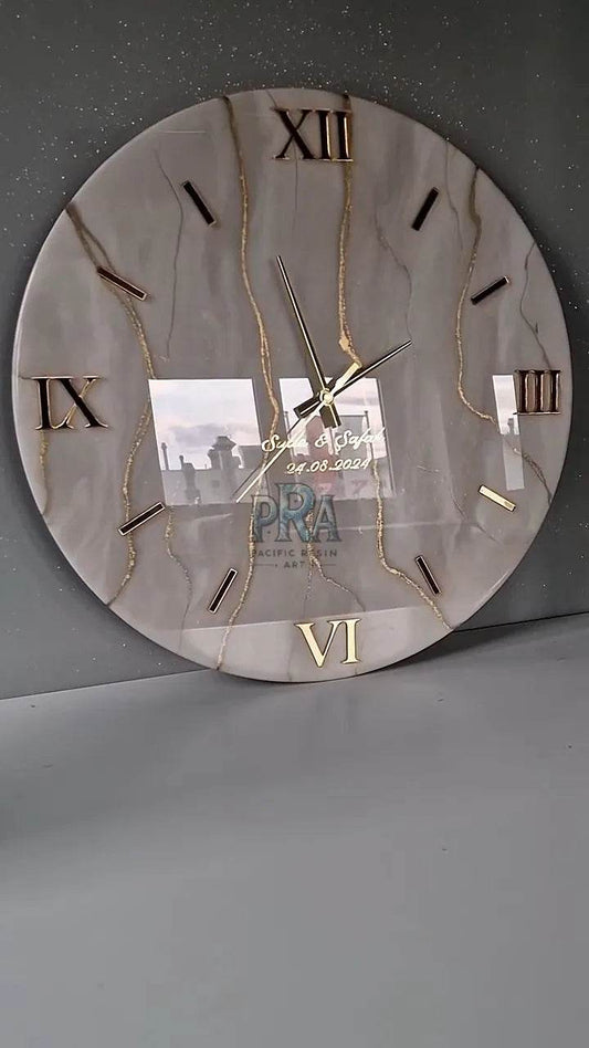 TideMark Luxury Resin Wall Clock - Pacific Resin Art