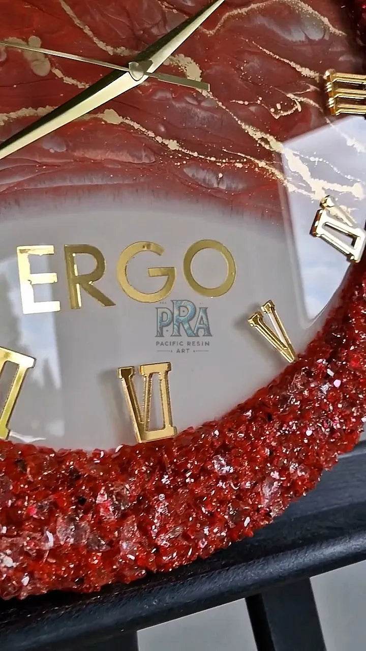EonGlow Premium Resin Wall Clock - Pacific Resin Art