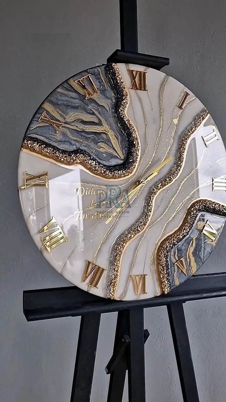 Mirage Moment Resin Wall Clock - Pacific Resin Art
