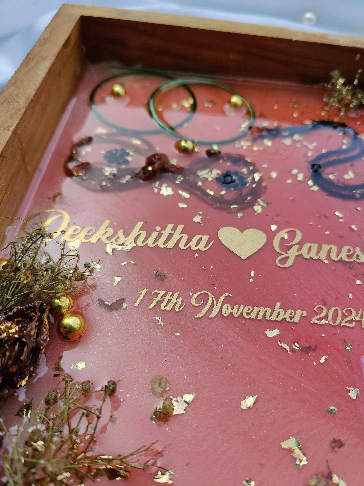 Roses & Bangles Resin Art Preservation - Pacific Resin Art