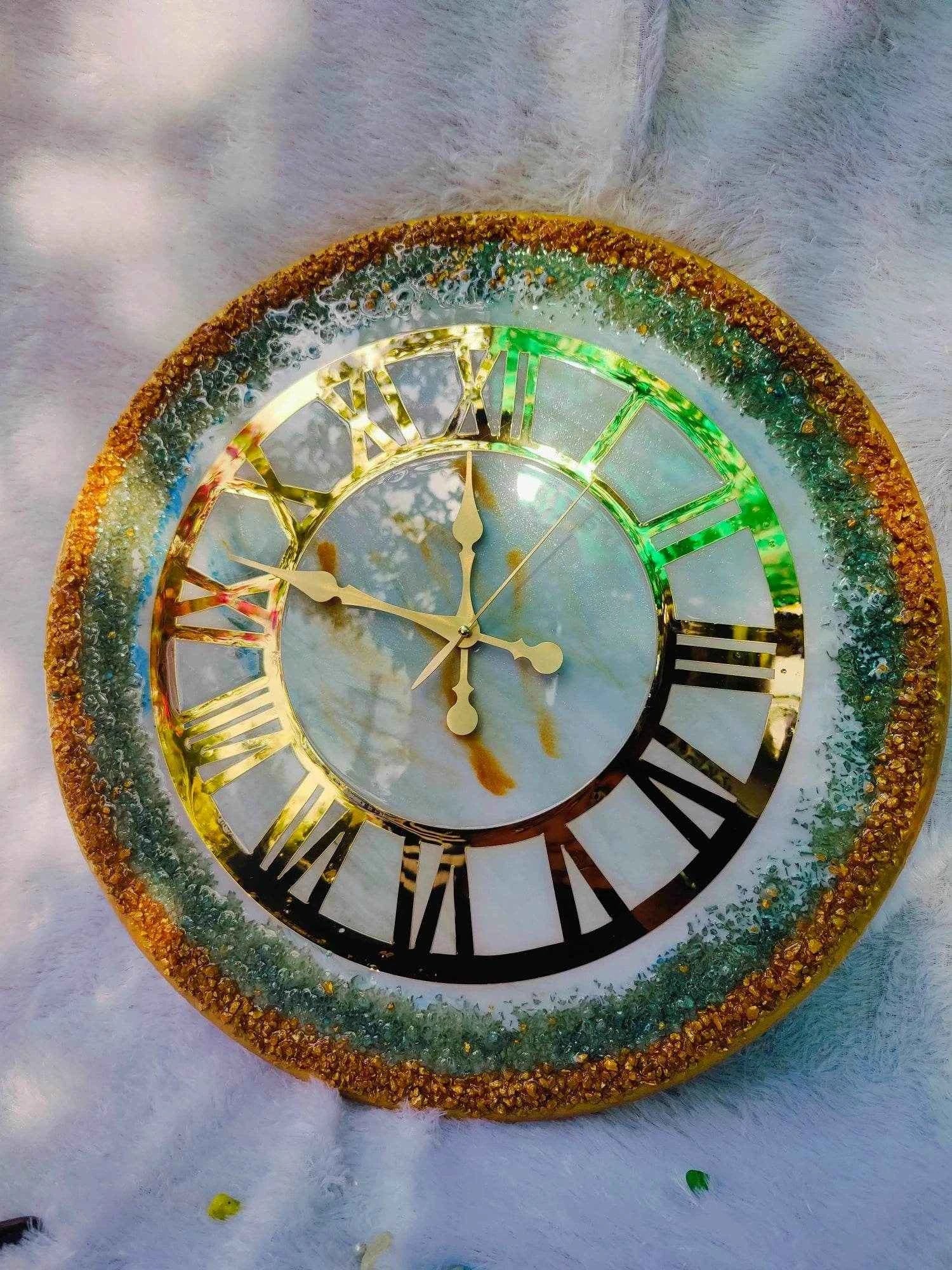 Ringline Lite Resin Wall Clock | Premium Resin Art Wall Clocks - Pacific Resin Art