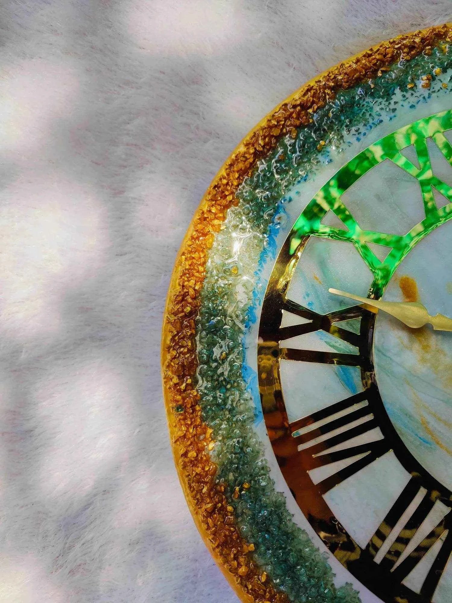 Ringline Lite Resin Wall Clock | Premium Resin Art Wall Clocks - Pacific Resin Art