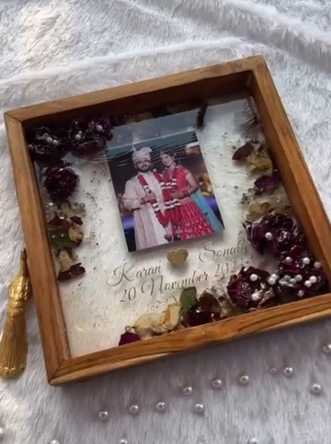 Varmala preservation frame personalization