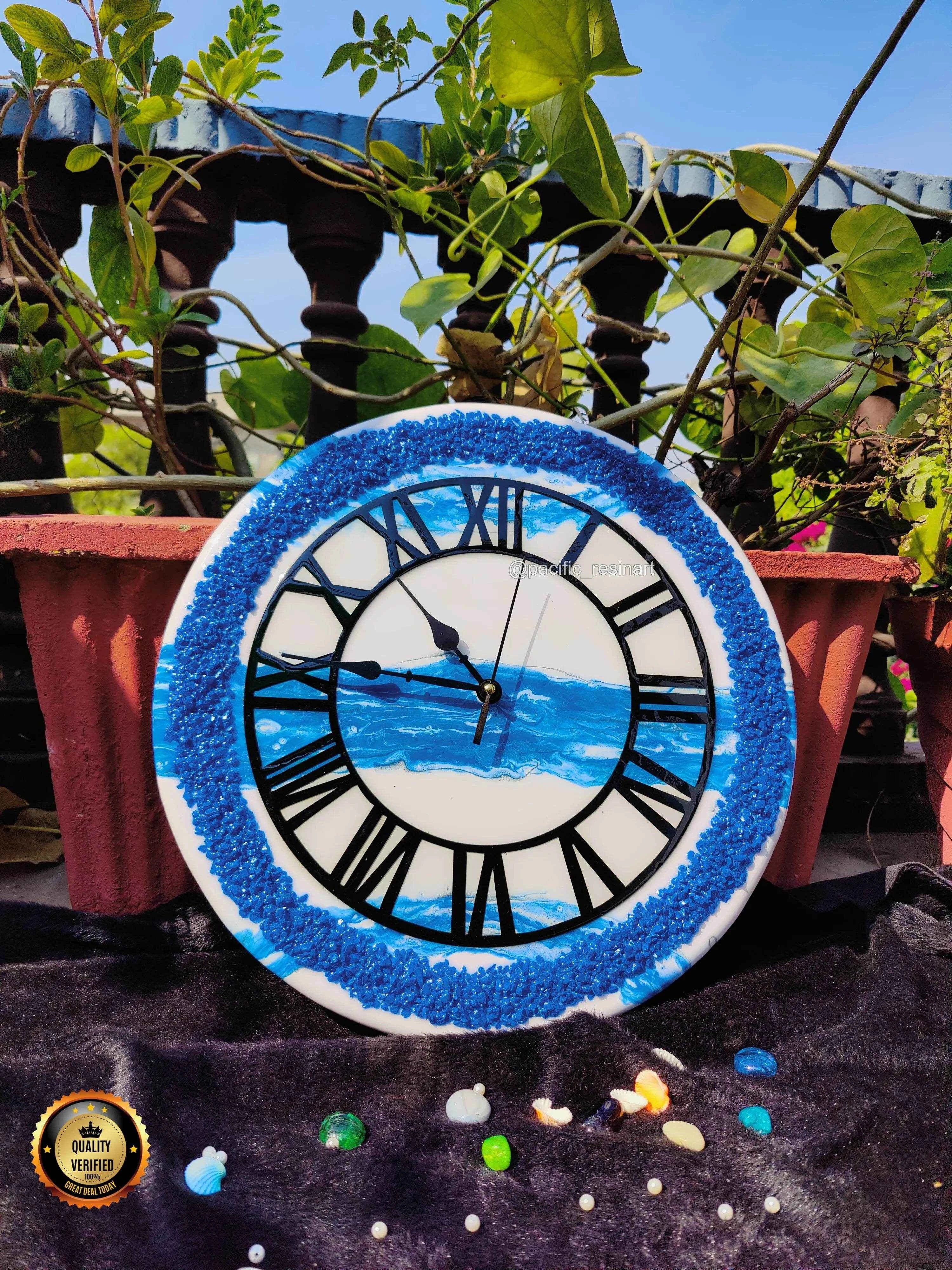 Skylicious Resin wall clock | Epoxy Art Wall Clock - Pacific Resin Art