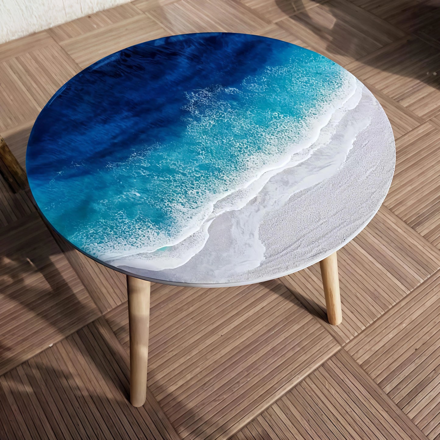 Zen Lake Handcrafted Resin Coffee Table - Pacific Resin Art