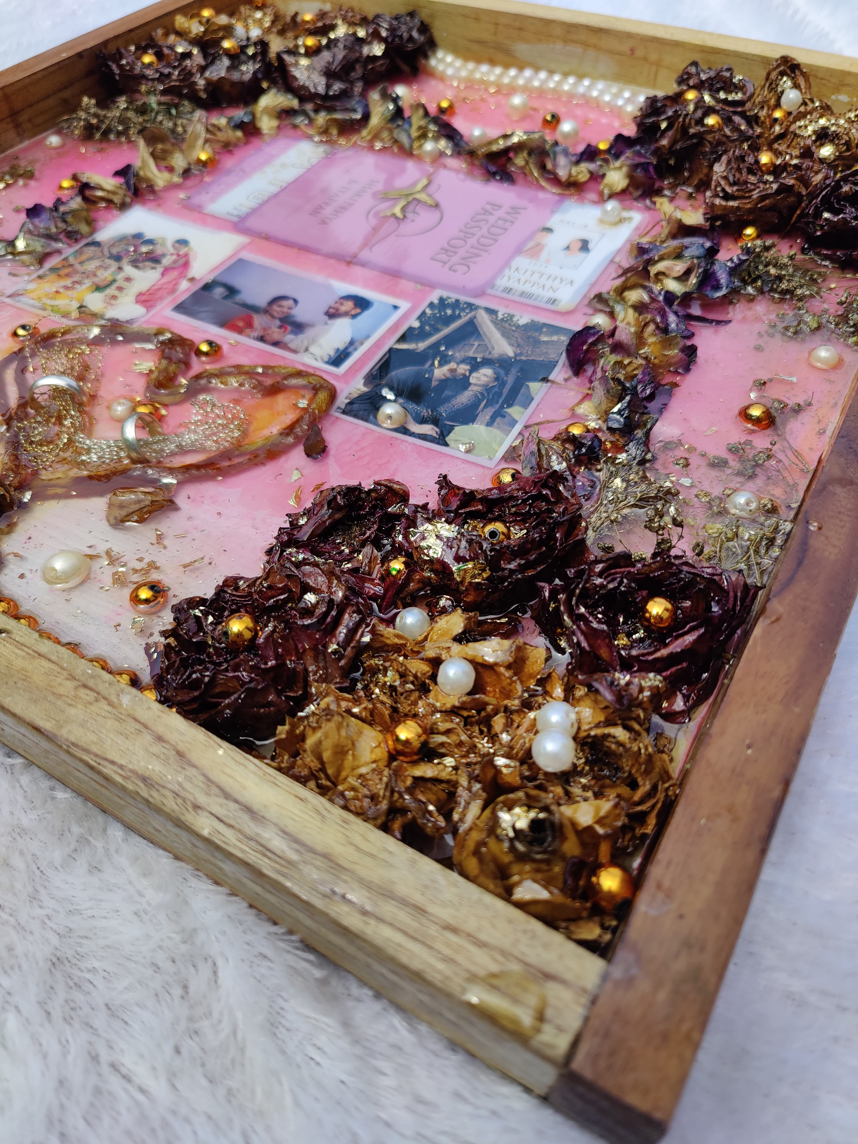 Wooden frame Varmala preservation frame personalization