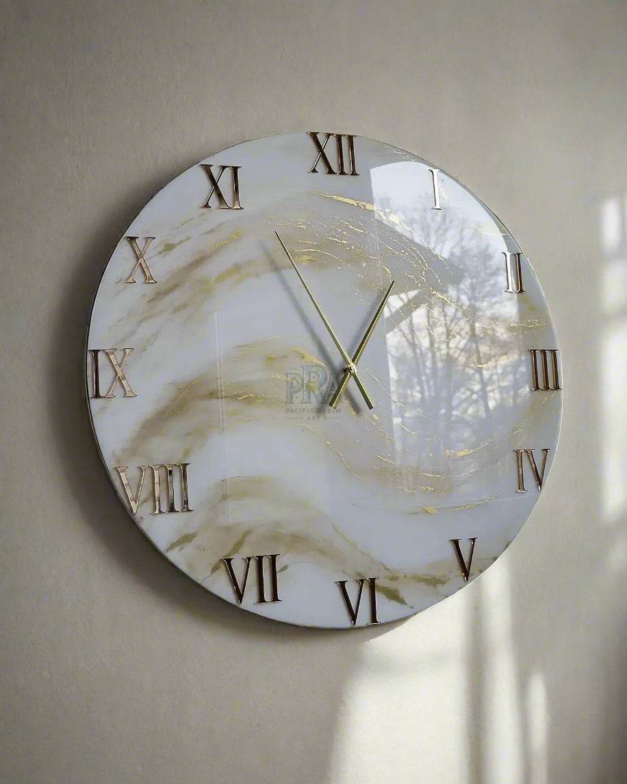 Arcadia Timepiece Resin Art Wall Clock - Pacific Resin Art