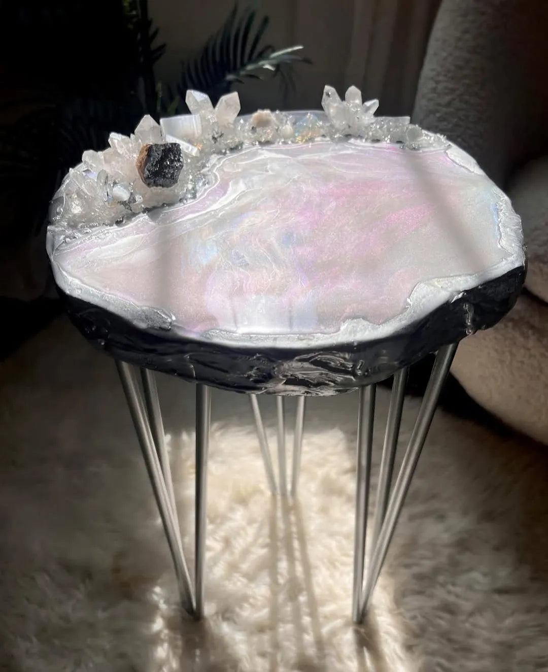 Aurora Ridge Epoxy Resin Coffee Table