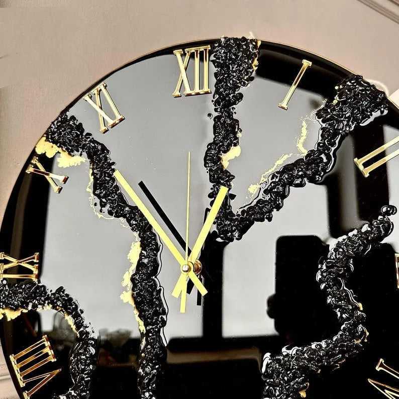 Bloom Prism Premium Resin Wall Clock - Pacific Resin Art