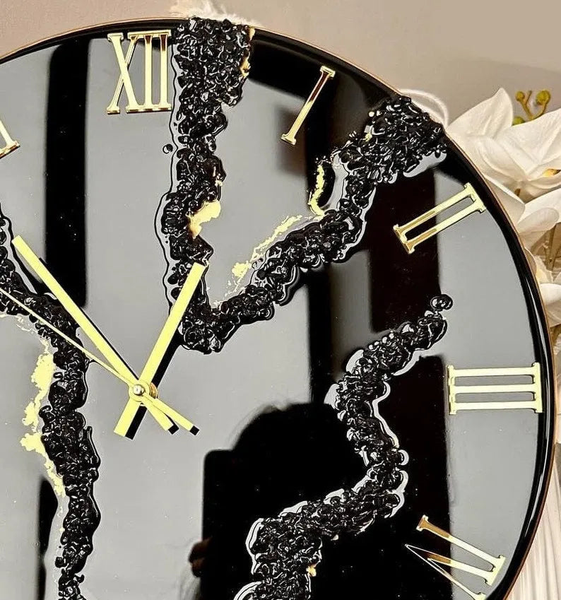 Bloom Prism Premium Resin Wall Clock - Pacific Resin Art