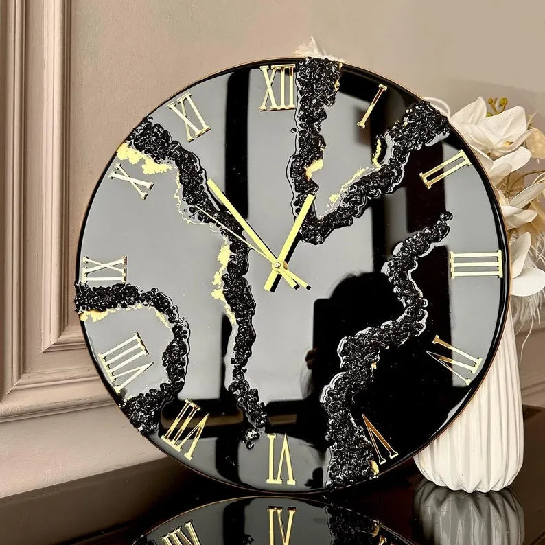 Bloom Prism Premium Resin Wall Clock - Pacific Resin Art