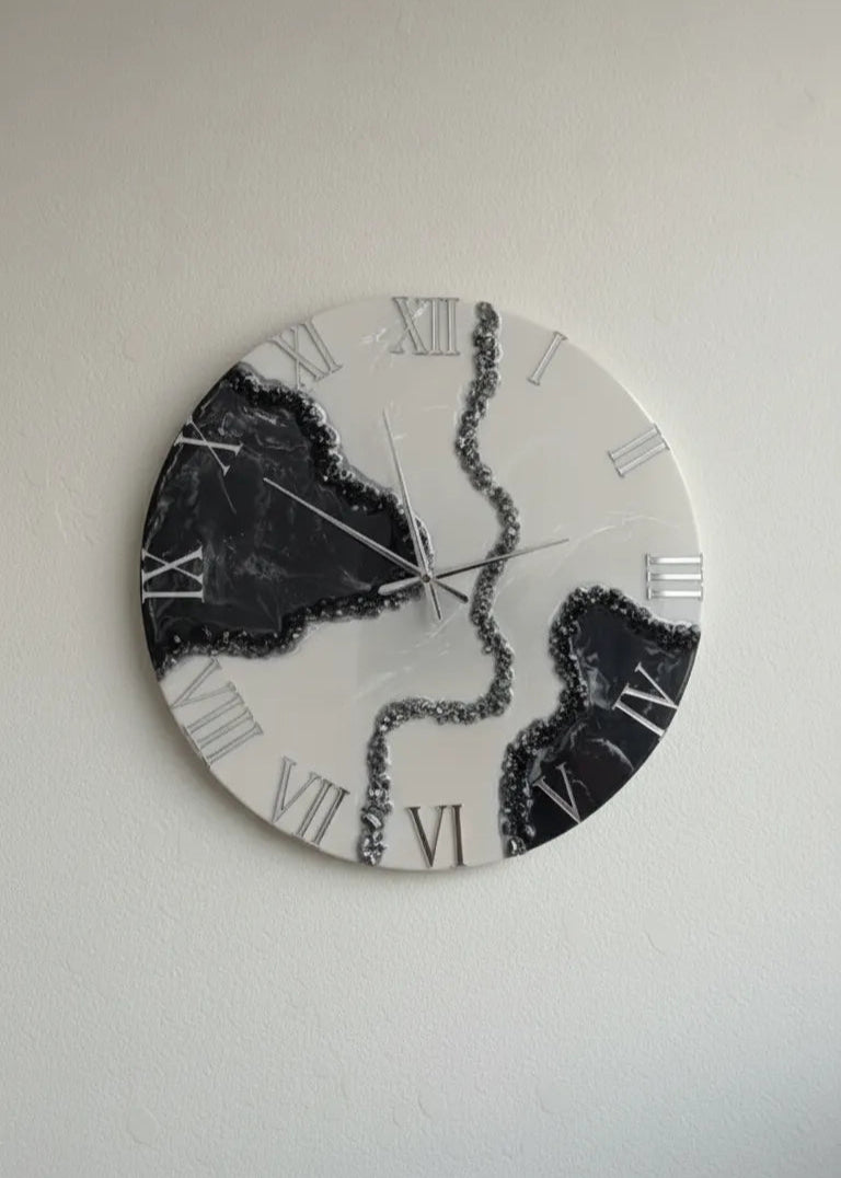 Ethereal Modern Resin Wall Clock - Pacific Resin Art