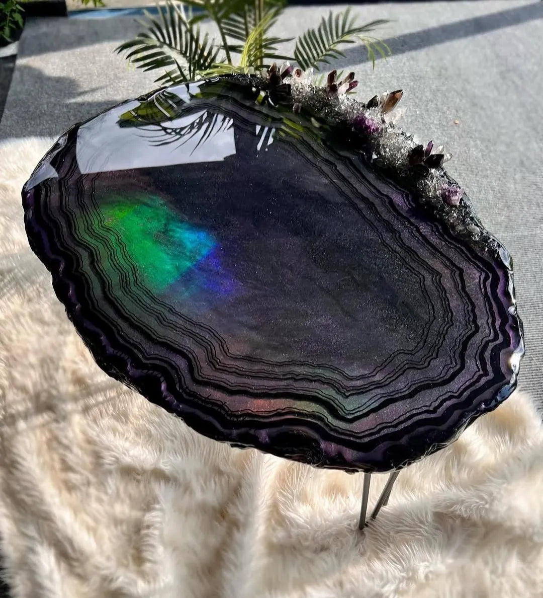 Mystic Flow Handcrafted Resin Coffee Table